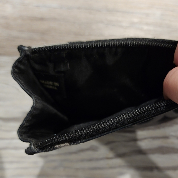 Vintage Coach Horse & Carriage Coin Purse in Black and Silver - Picture 3 of 4